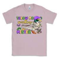 Lilac throw me something mister mardi gras duck Classic Tee - MaliasSmallBusiness
