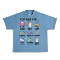 Pebble Blue christian easter Urban Heavy Tee - MaliasSmallBusiness