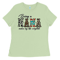 Matcha being nana makes my life complate Ladies Tee - CowhideDigitalArt