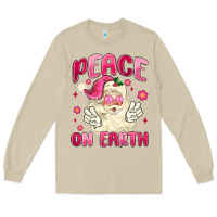 Mushroom peace on earth Long Sleeve Tee - MaliasSmallBusiness