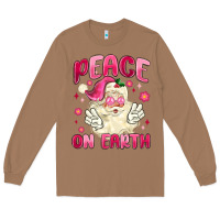Toasted Coconut peace on earth Long Sleeve Tee - MaliasSmallBusiness