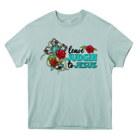 Arona leave judgin to jesus Heavy Core Tee - BarkalooDesign