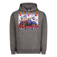 Pigment Tornado Fourth Of July Truck American Flag Urban Hoodie - FaDigitalArtStudio