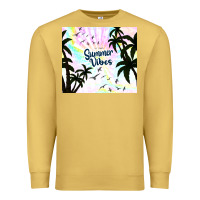 Antique Gold summer vibes with birds Premium Sweatshirt - TumblerDesignByShophia