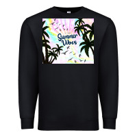 Black summer vibes with birds Premium Sweatshirt - TumblerDesignByShophia