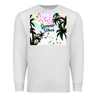 Oatmeal Heather summer vibes with birds Premium Sweatshirt - TumblerDesignByShophia