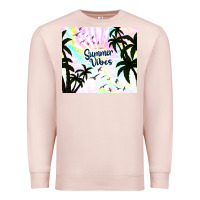 Pale Pink summer vibes with birds Premium Sweatshirt - TumblerDesignByShophia