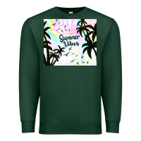 Sports Green summer vibes with birds Premium Sweatshirt - TumblerDesignByShophia