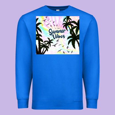 Summer Vibes With Birds Premium Sweatshirt Designed By Tumblerdesignbyshophia