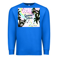 True Royal summer vibes with birds Premium Sweatshirt - TumblerDesignByShophia