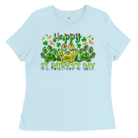 Baby Blue heppy st. patricks day Ladies Tee - RacoonDesign