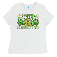 White heppy st. patricks day Ladies Tee - RacoonDesign