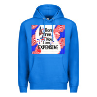 True Royal born free now i am expensive Premium Hoodie - TumblerDesignByShophia