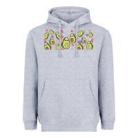 Heather Grey avocado Heavyweight Hoodie - TumblerDesignByShophia