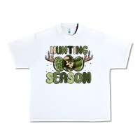 White hunting season Urban Heavy Tee - MaliasSmallBusiness