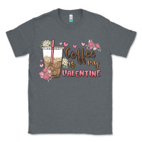 Charcoal Heather coffee is my valentine Classic Tee - MaliasSmallBusiness