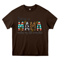 Chocolate Brown being mama makes my life complate Heavy Core Tee - CowhideDigitalArt