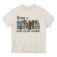 Cream being mama makes my life complate Heavy Core Tee - CowhideDigitalArt
