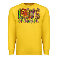 Lemon Mardi Gras love Crawfish Premium Sweatshirt - HowdyJamesFarm