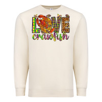 Sandshell Mardi Gras love Crawfish Premium Sweatshirt - HowdyJamesFarm