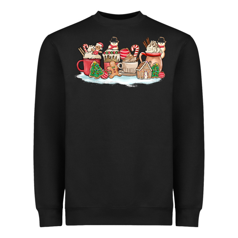 Christmas Cookie Coffe Cups Heavyweight Sweatshirt by MaliasSmallBusiness | Teevron