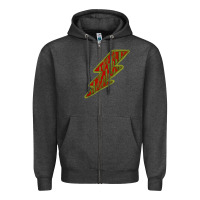 Charcoal Heather Cactus Pattern Lightning Zipper Hoodie - Bettercallsaul