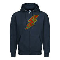 Navy Cactus Pattern Lightning Zipper Hoodie - Bettercallsaul