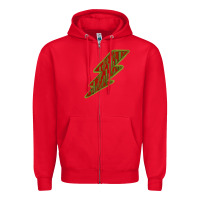 Red Cactus Pattern Lightning Zipper Hoodie - Bettercallsaul