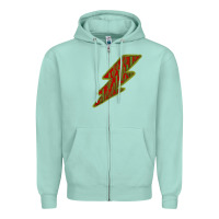 Seafoam Cactus Pattern Lightning Zipper Hoodie - Bettercallsaul