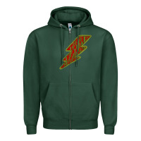 Sports Green Cactus Pattern Lightning Zipper Hoodie - Bettercallsaul