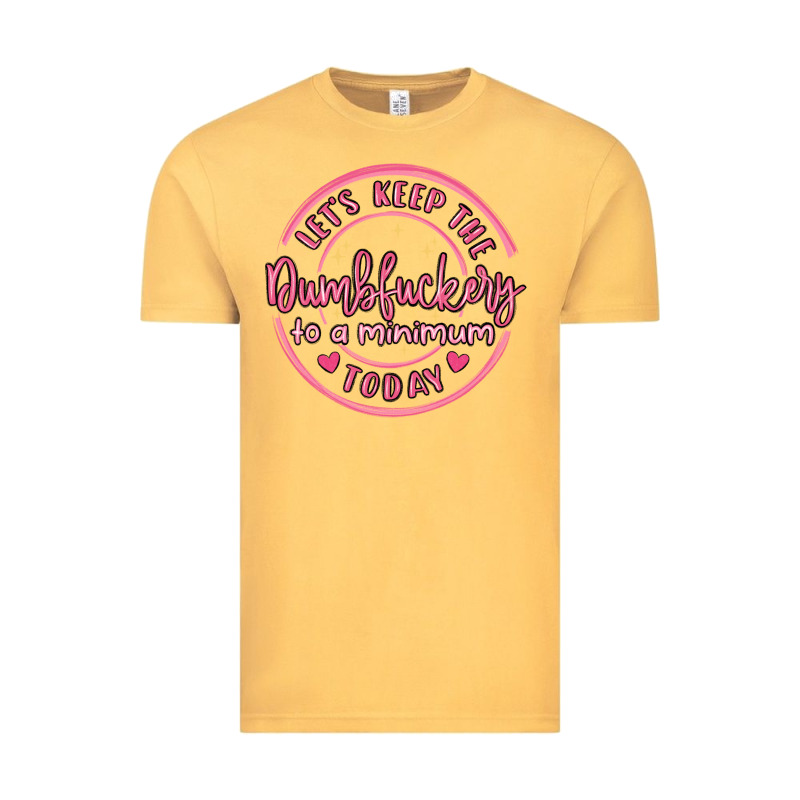 Dumbfuckery To Minimum Vintage Tee by MaliasSmallBusiness | Teevron