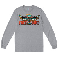 Heather Grey thunderbird free bird Long Sleeve Tee - JahusDesignShop