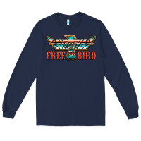 Navy thunderbird free bird Long Sleeve Tee - JahusDesignShop
