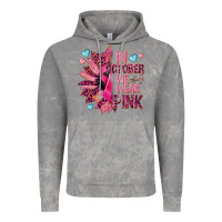 Cloud Rock In october we wear pink Vintage Hoodie - NancyCooperArtShop