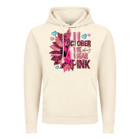 Vintage Artic In october we wear pink Vintage Hoodie - NancyCooperArtShop