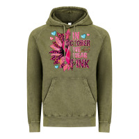 Vintage Olive In october we wear pink Vintage Hoodie - NancyCooperArtShop