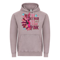 Vintage Zinc In october we wear pink Vintage Hoodie - NancyCooperArtShop