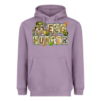 Lavender Egg hunter with plate letters Easter Day Heavyweight Hoodie - HowdyJamesFarm