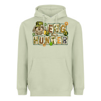 Matcha Egg hunter with plate letters Easter Day Heavyweight Hoodie - HowdyJamesFarm
