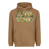 Toasted Coconut Egg hunter with plate letters Easter Day Heavyweight Hoodie - HowdyJamesFarm