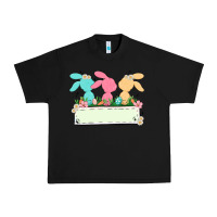 Black easter bunny trio Urban Heavy Tee - MaliasSmallBusiness