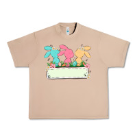 Burro easter bunny trio Urban Heavy Tee - MaliasSmallBusiness