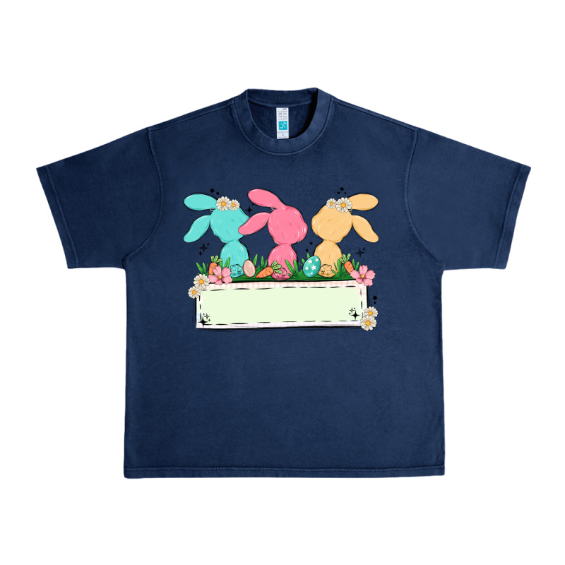 Easter Bunny Trio Urban Heavy Tee by MaliasSmallBusiness | Teevron