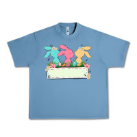 Pebble Blue easter bunny trio Urban Heavy Tee - MaliasSmallBusiness
