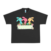 Pigment Black easter bunny trio Urban Heavy Tee - MaliasSmallBusiness