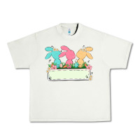 Pistachio easter bunny trio Urban Heavy Tee - MaliasSmallBusiness