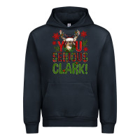 Navy you serious clark with deer bbs Urban Hoodie - BundleAndBundleShop