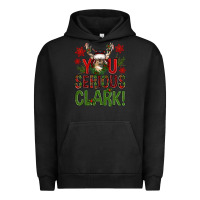 Pigment Black you serious clark with deer bbs Urban Hoodie - BundleAndBundleShop