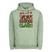 Pigment Oil Green you serious clark with deer bbs Urban Hoodie - BundleAndBundleShop