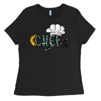 Black chef Ladies Tee - CowhideDigitalArt
